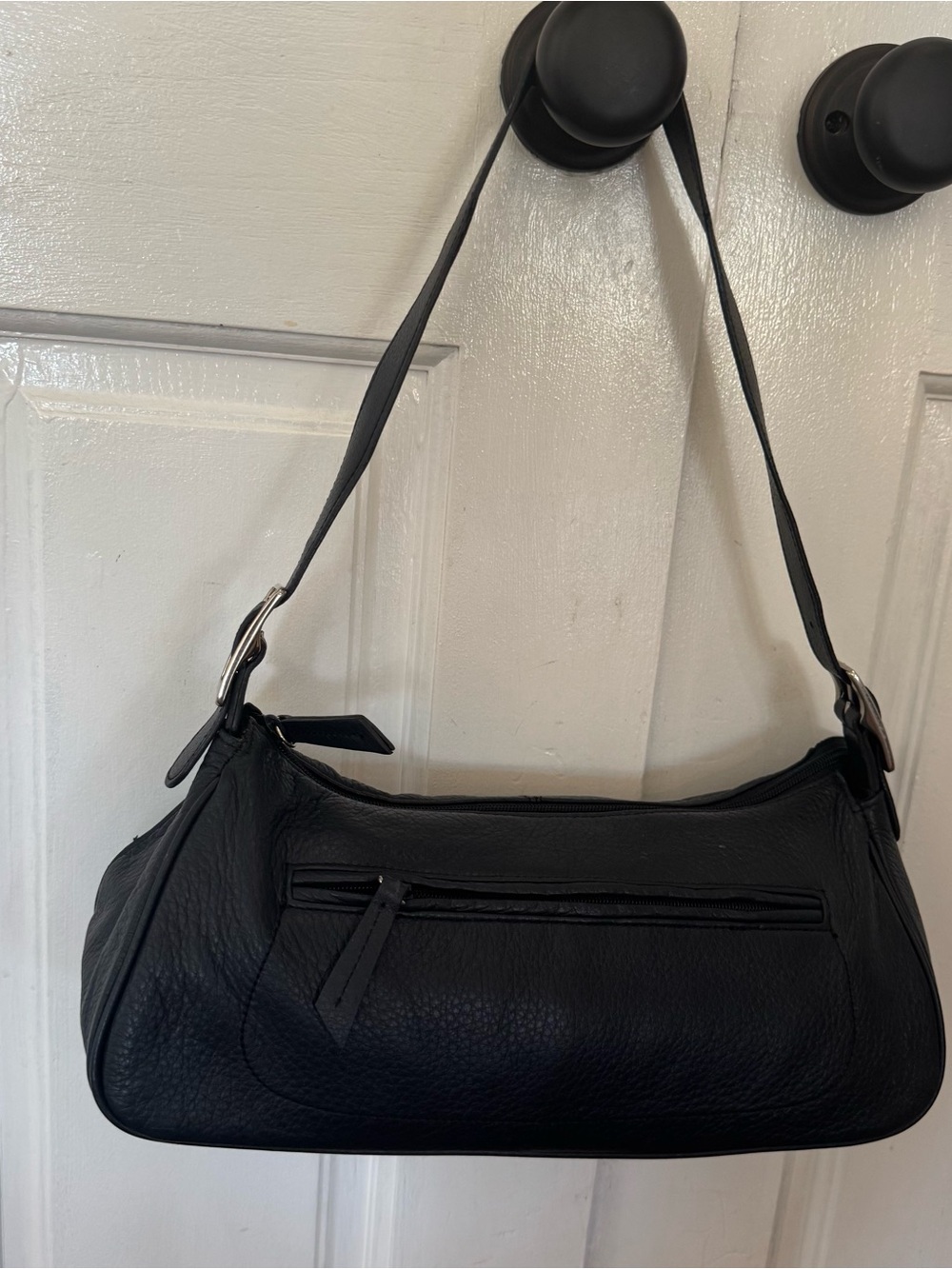 Giani Bernini Nappa Leather Hobo Black Shoulder Bag